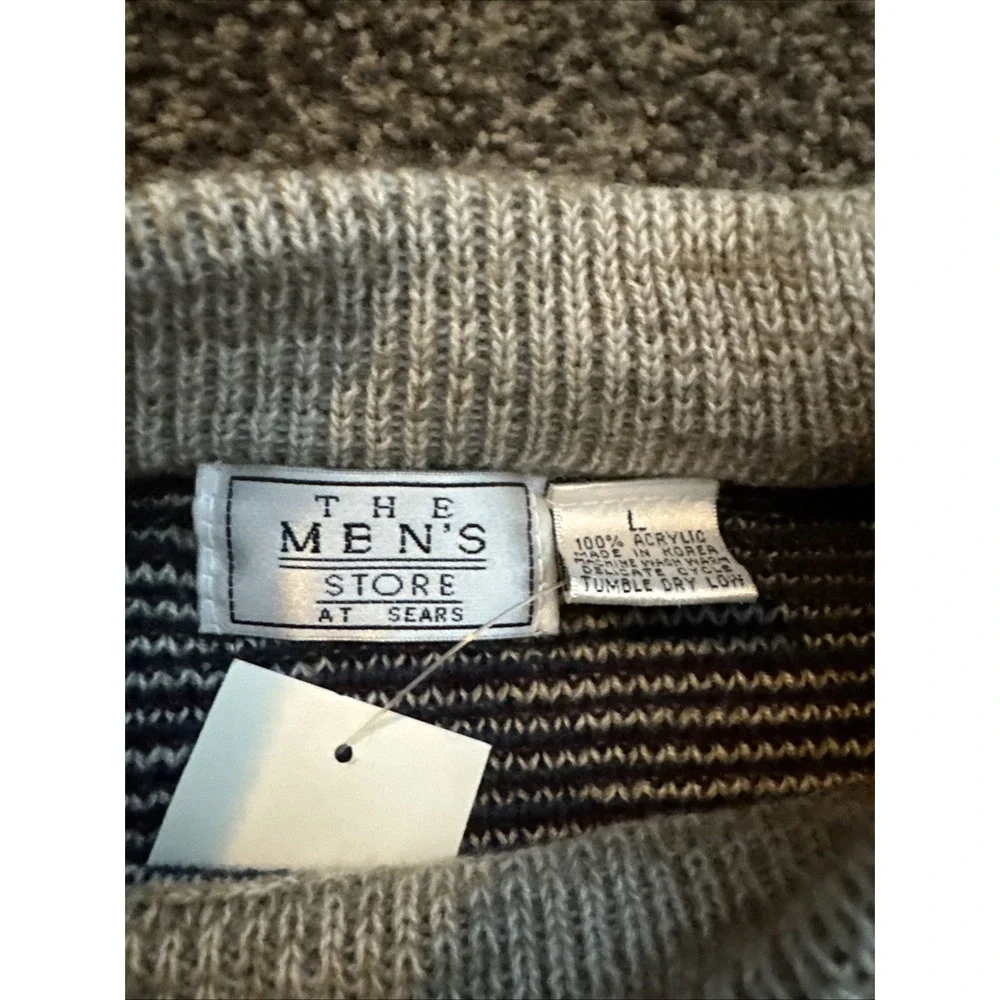 Vintage Sears The Men's Store Large Geometric South Western Grandpa Sweater NWT